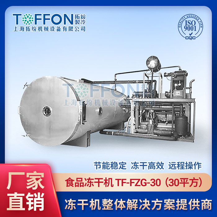 国产食品冻干机公司排名	休闲食品真空冻干机供应	大型食品冷冻干燥机价钱